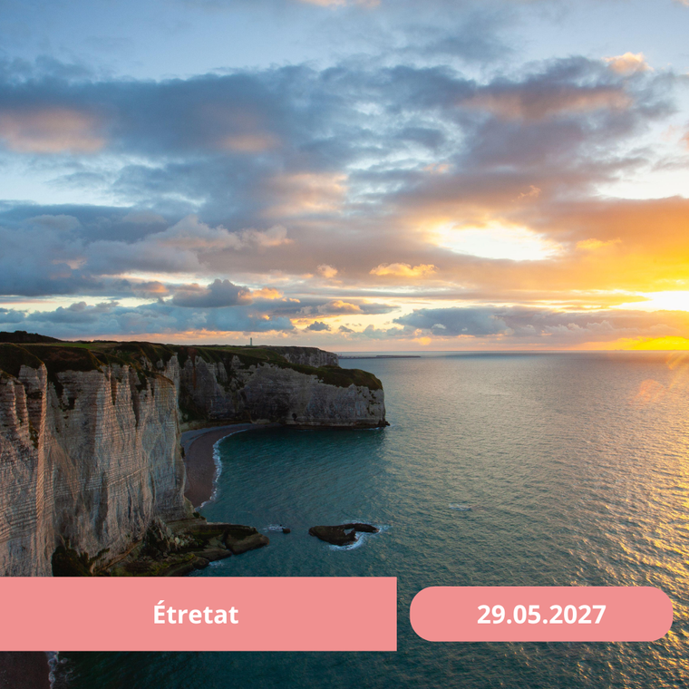 Samedi 29/05/2027 Etretat