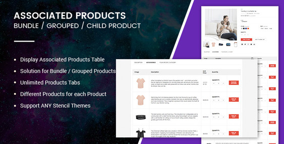 Solution for BigCommerce Associated, Bundle, Grouped Products