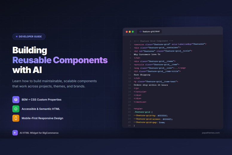 Building Reusable Section Components with AI: A Developer's Guide