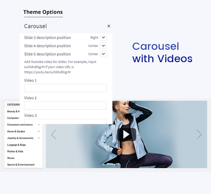Carousel supports videos Carousel supports videos