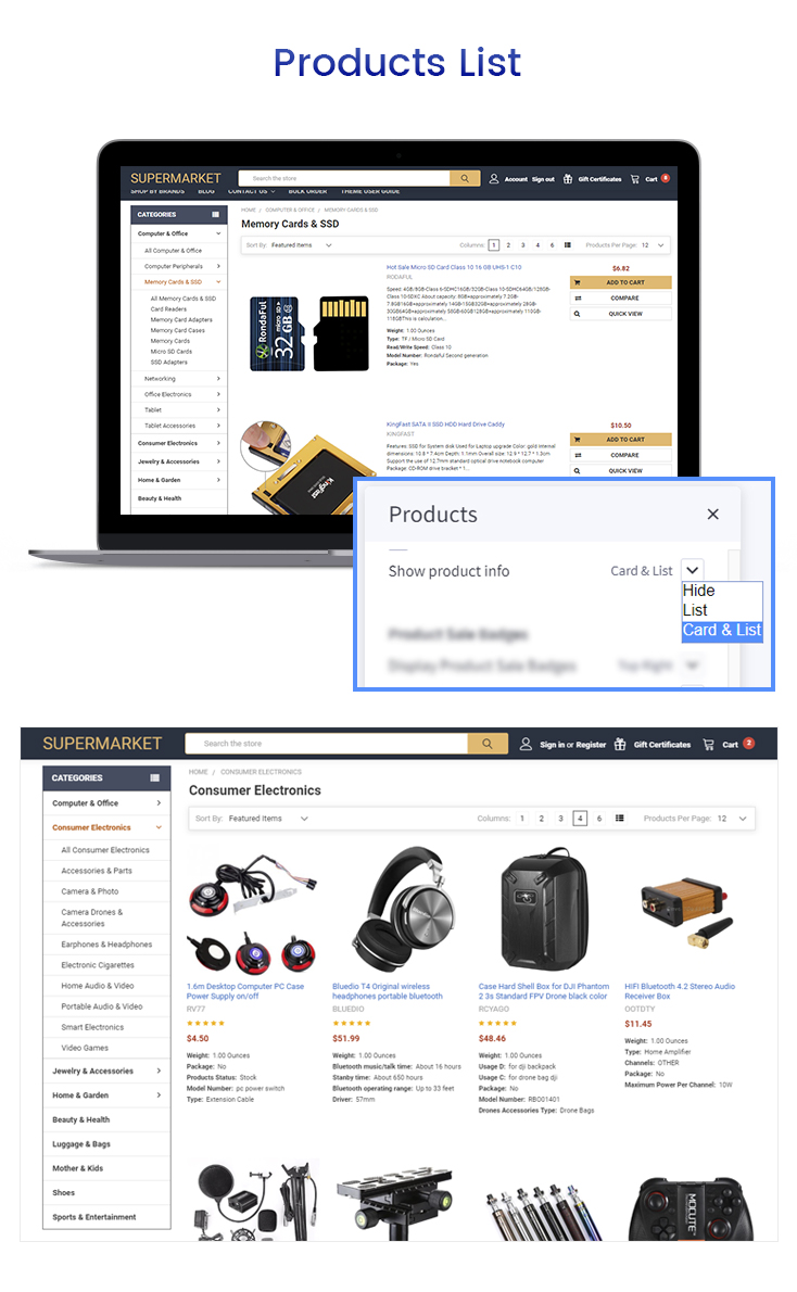 Product list Product list