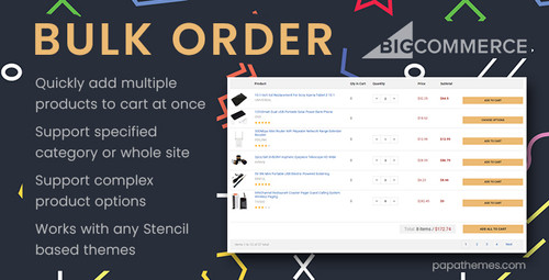 Bulk Order feature for BigCommerce (Add multiple products at once ...