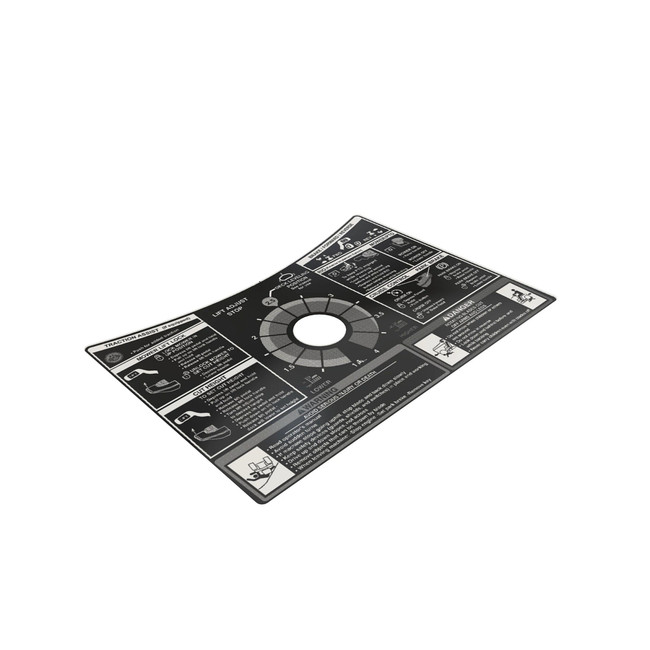 John Deere M172996 Label, Tunnel - X3/X5 Manual Dom | RDO