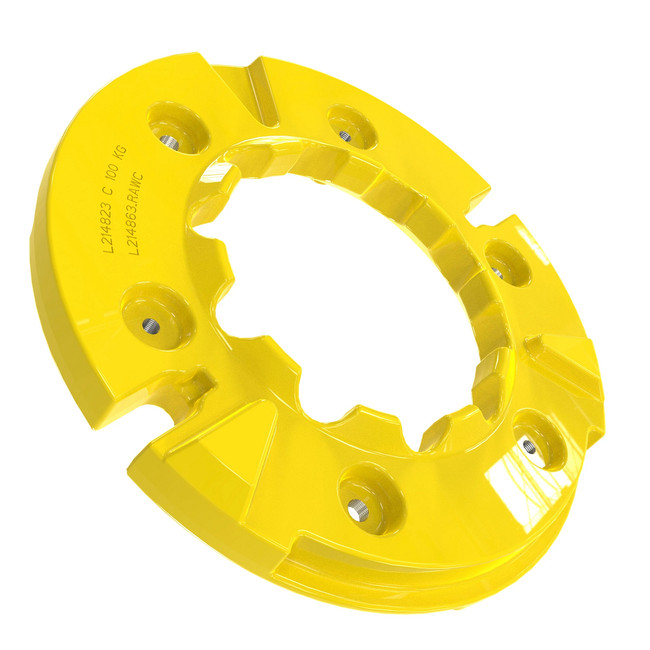 John Deere BL16249 Rear Wheel Weight Kit with Guide Pin, 100 kg 