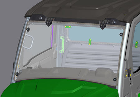 John Deere BUC10574 Abrasion Resistant Poly Full Windshield | RDO