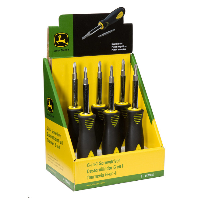 John Deere TY26693 6 in 1 Screwdriver Set | RDO Equipment Co.
