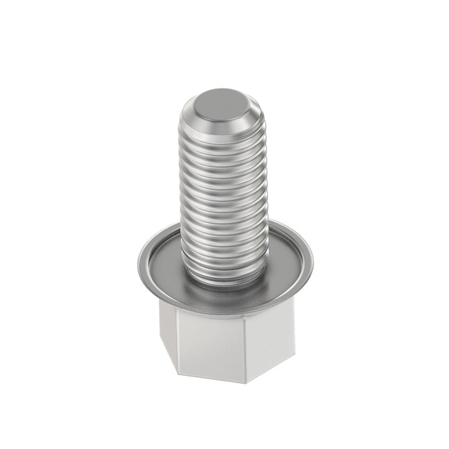 Hex Flanged Head Free Spinning Locking Screw, M6 X 16 #N283308