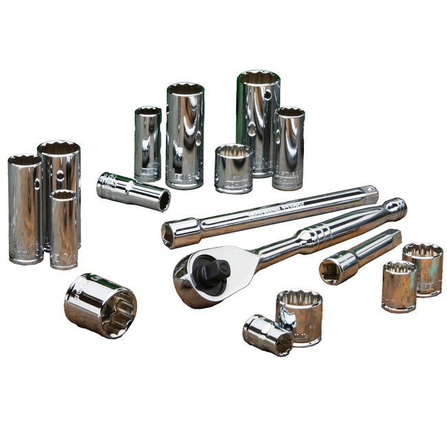John Deere TY25838 22-Piece Metric 3/8 Inch Socket Set | RDO