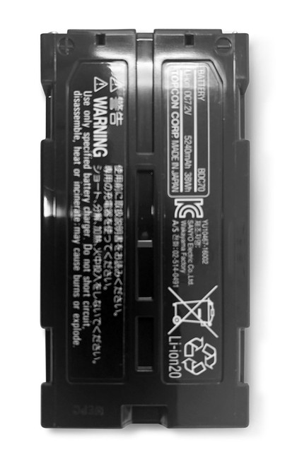 Topcon 221007000 BDC70 Detachable LI-ION (7.2V,5.2A) battery | RDO