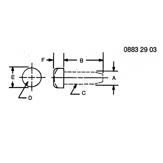 John Deere 37M7185 Self-Tapping Pan Head Screw, 0.19