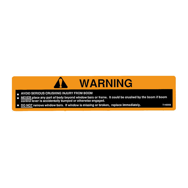 John Deere T146668 Avoid Crushing Safety Label | RDO Equipment Co.