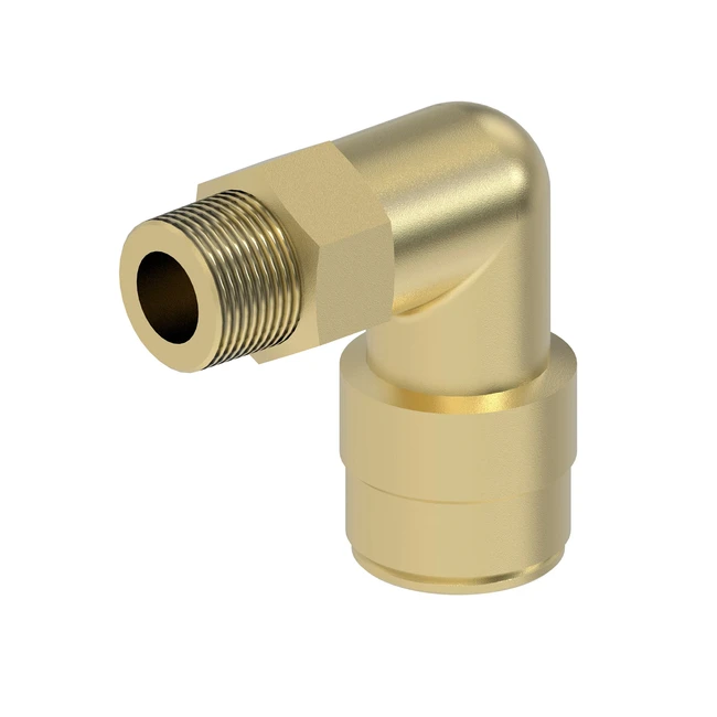 Produktbild von 5x WIC Valve Drehbarer Ellenbogen-Verbinder – Push-in Auf 1/8" NPT, Rohr-OD 1/8" Aus PBT
