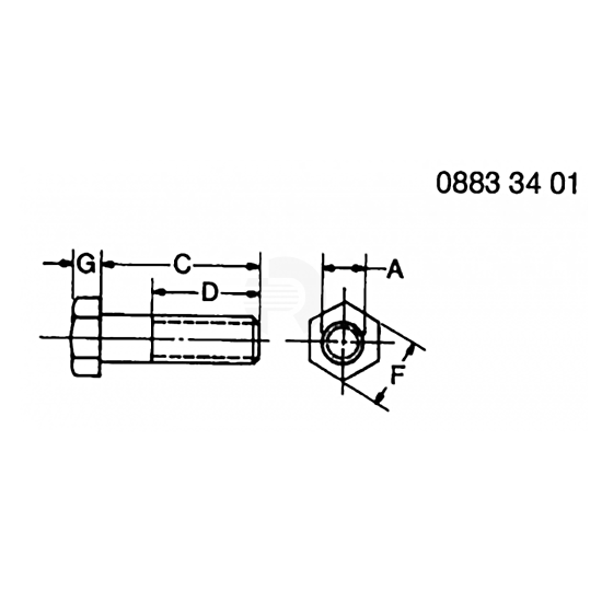 John Deere 19M7139 Hex Head Screw, M8 X 20 | RDO Equipment Co