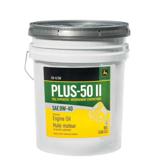 John Deere TY26667 Premium Synthetic Engine Oil, Plus-50 II, 0W-40 