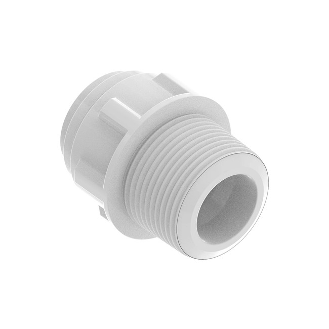 John Deere AN206587 Fitting, 1/2 Inch NPT x 1/2 Inch PTC (Push to 