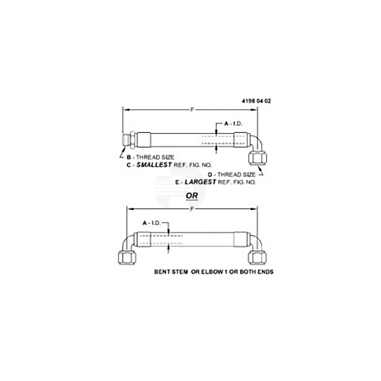 Tuyau injecteur pour tracteur JOHN DEERE RE505121 adaptable