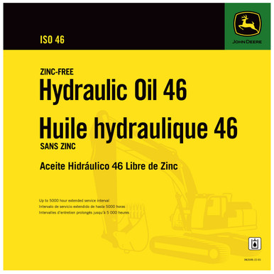 John Deere TY27846 Zinc-Free Hydraulic Oil 46, 208 Liter (55