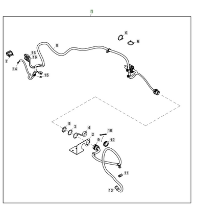 John Deere BXX11138 Remote Spout Chassis Wiring Harness | RDO Equipment Co.