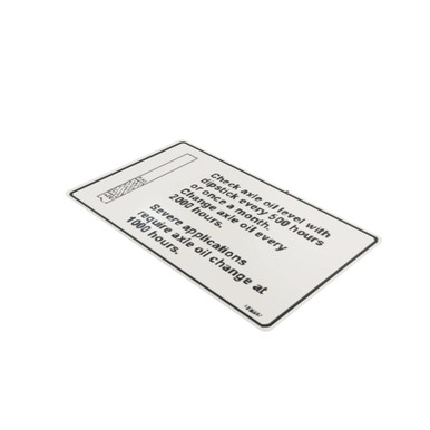 John Deere T225397 Axle Oil Level Label | RDO Equipment Co.