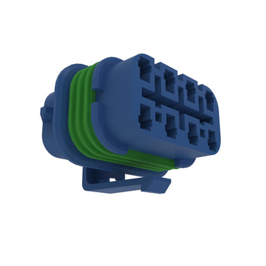 John Deere 57M8986 Blue Internal Electrical Connector Housing, 6  