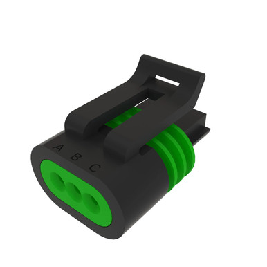 John Deere 57M8155 Black External Electrical Connector Housing, 3
