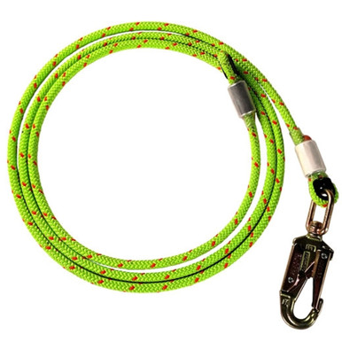 Vertical Supply Group 21487 Flipline Lanyard, 1/2 Inch X 12 Feet