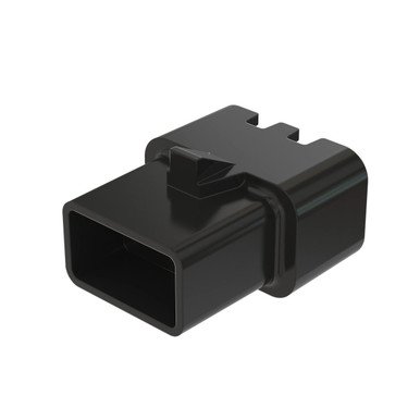 John Deere 57M13425 Black Electrical Connector Housing, Cavities 2