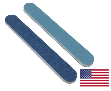 Premium Blue Mini File 3.5"x .5": 120/240 grit - Nailfiles.com
