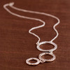 Inverse Halo Trio Necklace