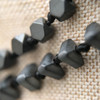 Single Strand (your choice of stone shape) Titanium Coated Hematite Bracelet