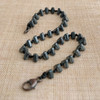 Single Strand (your choice of stone shape) Titanium Coated Hematite Bracelet