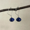 Large Lapis Lazuli, Faceted Button Briolette Earring Accessory--hoop earrings are sold separately (10% off with any Earring Accessory purchase)