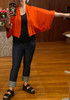 51inc Sample Sale for WK:  Crop Shrug Sweater, in Anthracite, Black, or Persimmon