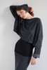 51inc Sample Sale for WK:  Crinkle Crop Top in Anthracite or Navy
