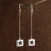 Stars for Squares Droplet or Long Drop Earrings