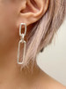 Rough Around the Edges Chain Link Post Earrings