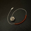 Orange Sapphire Mini Rose Bracelet