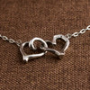Sample Sale: "Opposites Attract" Double Heart Link Necklace