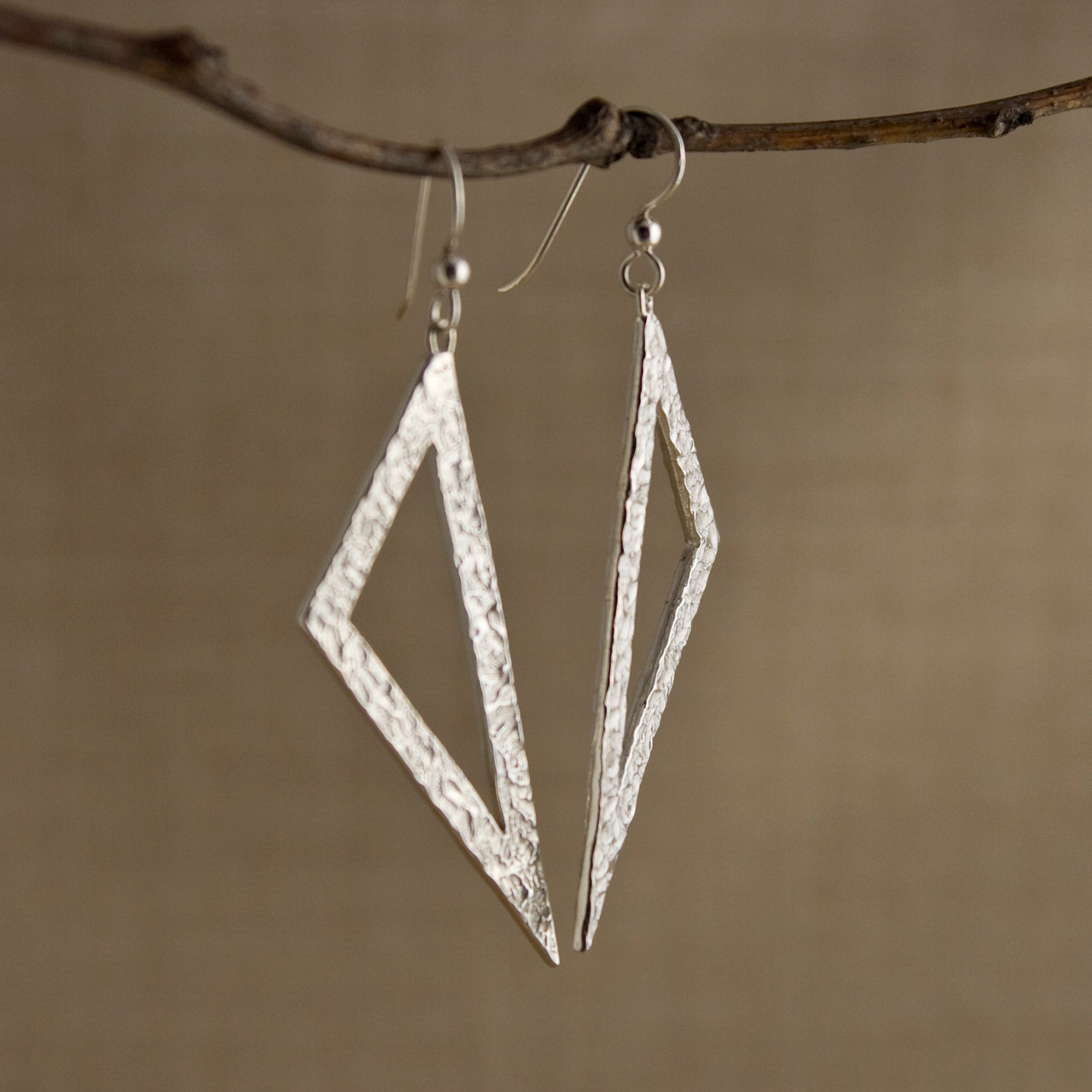 Tri-Lam Earrings - Janet Sterling Silver Design