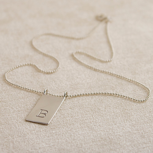 Customized Medium or Long Scroll Necklace