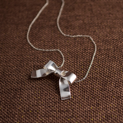 Ribbon Bow Necklace