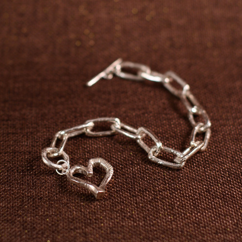 Rough Around the Edges Heart Bracelet Rough Around the Edges Heart Bracelet