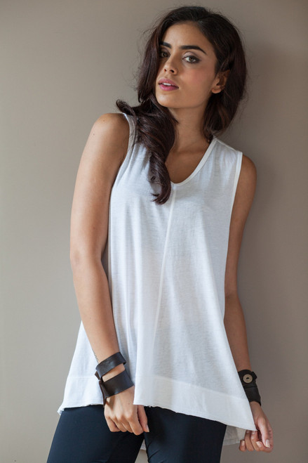 51inc Sample Sale for WK:  V-Neck Racer Tank Tee, in Black, White or Turquoise