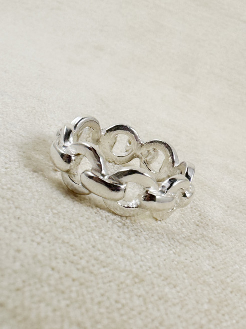 Chain Reaction Prototype Ring 3, size 9:  SAMPLE SALE!
