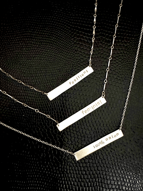 Customized One-Liner Necklace
