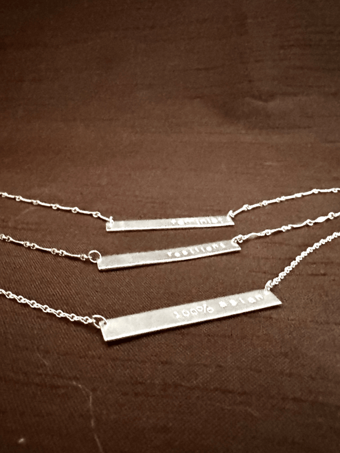Customized One-Liner Necklace