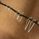 ALA CARTE:  Diamond Shaped Handmade Earwire Hoops--3 sizes, sold separately