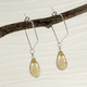 Large Champagne Quartz, Faceted Rounded Briolette Earring Accessory--hoop earrings are sold separately (10% off with any Earring Accessory purchase)