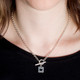 Unchain My Heart Necklace:  Hearts for Squares Pendant