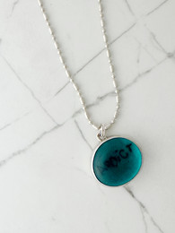 Sample Sale:  Postmodern Candy Necklace, Teal, "Addict"